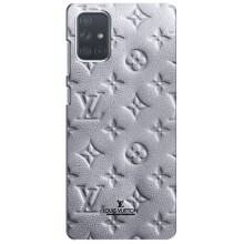 Текстурный Чехол Louis Vuitton для Самсунг Галакси А71 (Белый ЛВ)