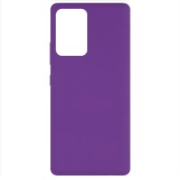 Чехол Silicone Cover Full without Logo (A) для Samsung Galaxy A72 4G / A72 5G – Фиолетовый