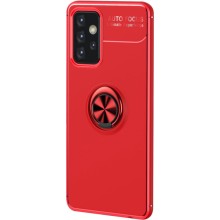 TPU чехол Deen ColorRing под магнитный держатель (opp) для Samsung Galaxy A72 4G / A72 5G – Красный