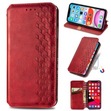 Кожаный чехол книжка GETMAN Cubic (PU) для Samsung Galaxy A72 4G / A72 5G – Красный