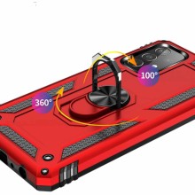 Ударопрочный чехол Serge Ring for Magnet для Samsung Galaxy A72 4G / A72 5G – Красный