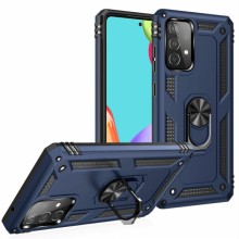Ударопрочный чехол Serge Ring for Magnet для Samsung Galaxy A72 4G / A72 5G – Темно-синий