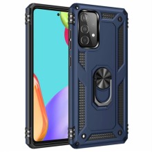 Ударопрочный чехол Serge Ring for Magnet для Samsung Galaxy A72 4G / A72 5G – Темно-синий
