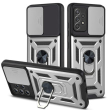 Чехол Ummi Camshield Serge Ring для Samsung Galaxy A72 4G / A72 5G – Серебряный