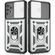 Чехол Ummi Camshield Serge Ring для Samsung Galaxy A72 4G / A72 5G – Серебряный