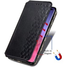 Шкіряний чохол книжка GETMAN Cubic (PU) для Samsung Galaxy A72 4G / A72 5G – Чорний