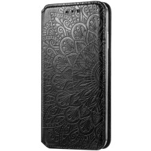 Кожаный чехол книжка GETMAN Mandala (PU) для Samsung Galaxy A72 4G / A72 5G – Черный