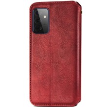 Кожаный чехол книжка GETMAN Cubic (PU) для Samsung Galaxy A72 4G / A72 5G – Красный