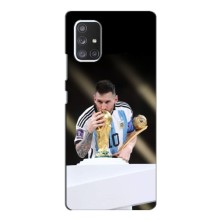 Чехлы Лео Месси Аргентина для Samsung Galaxy A72 (Кубок Мира)