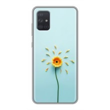 Чохли з квітами для Samsung Galaxy A72 (VPrint) (Жовта квітка)