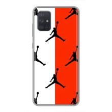 Чехлы для Samsung Galaxy A72 - с картинкой JORDAN (AlphaPrint) (Лого Джордан)