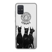 Чехлы VERSACE для Самсунг А72 (PREMIUMPrint) (Доберман Версаче)