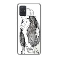 Чехол с печатью для Samsung Galaxy A72 - (Мода) (AlphaPrint) (Фото девочки)