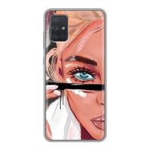 Чехол с печатью для Samsung Galaxy A72 - (Мода) (AlphaPrint) (Макияж)