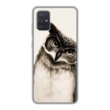Чехол с птицами на Samsung Galaxy A72 (VPrint) (Сова)