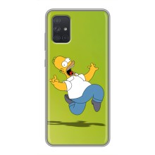 Чехол с Симпсонами для Samsung Galaxy A72 (VPrint) (Гомер Симпсон)