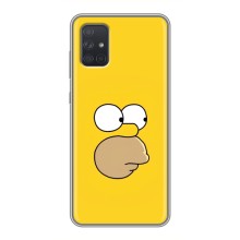 Чехол с Симпсонами для Samsung Galaxy A72 (VPrint) (Гомер)