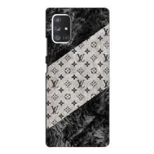 Чехол Стиль Louis Vuitton на Samsung Galaxy A72 (LV на белом)
