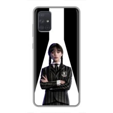 Чехлы Венсдей на Samsung Galaxy A72 Уэнсдей (AlphaPrint) (W-Wednesday)
