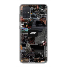Чехол Формула1 на Samsung Galaxy A72 – Коллаж Ф1