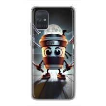 Чехол с мемом Тралалело тралала на Samsung Galaxy A72 (Капучино асасино)