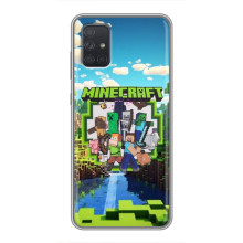 Чохол з картинками Майнкрафт для Samsung Galaxy А72 – Майнкрафт фон