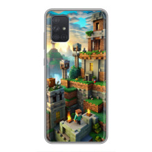 Чохол з картинками Майнкрафт для Samsung Galaxy А72 – Місто Майнкрафт