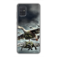 Чехол с мемами тралалело тралала для Samsung Galaxy A72 – Гусини и крокодило
