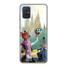 Чехол Зоотрополіс на Samsung Galaxy A72 – Ник Джуди и змея