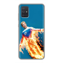 Чехол с принтом Фантастическая четверка для Samsung Galaxy A72 – Человек-Факел