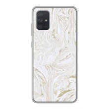 Мраморный чехол на Samsung Galaxy A72 (VPrint) (Белый мрамор)