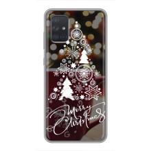 Рождественские Чехлы для Samsung Galaxy A72 (VPrint) (Елочка узорная)