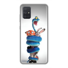 Силіконовий чохол з принтом Зоотрополіс для Samsung Galaxy A72 – Змія Зоо