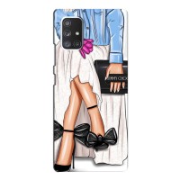 Силиконовый Чехол на Samsung Galaxy A72 с картинкой Стильных Девушек (Мода)