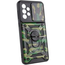 Ударостійкий чохол Camshield Serge Ring Camo для Samsung Galaxy A73 5G – Зелений