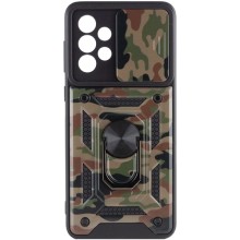 Ударостійкий чохол Camshield Serge Ring Camo для Samsung Galaxy A73 5G – Коричневий