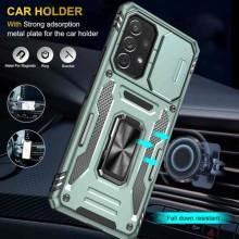 Ударопрочный чехол Camshield Army Ring для Samsung Galaxy A73 5G – Зеленый