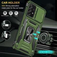 Ударопрочный чехол Camshield Army Ring для Samsung Galaxy A73 5G – Оливковый