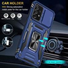 Ударопрочный чехол Camshield Army Ring для Samsung Galaxy A73 5G – Синий