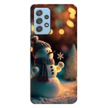 Чехлы на Новый Год Samsung Galaxy A73 (5G) (Снеговик праздничный)