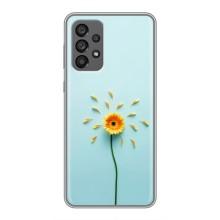Чехлы с Цветами для Samsung Galaxy A73 (5G) (VPrint) (Желтый цветок)