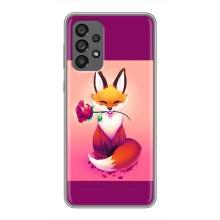 Чехлы с картинкой Лисички для Samsung Galaxy A73 (5G) (VPrint) (Лисичка с розочкой)