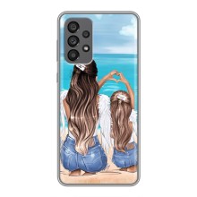Чехол с печатью для Samsung Galaxy A73 (5G) - (Мама с ребенком) (AlphaPrint) (Мама с доченькой)