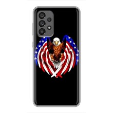 Чохол Прапор USA для Samsung Galaxy A73 (5G) – Крила США