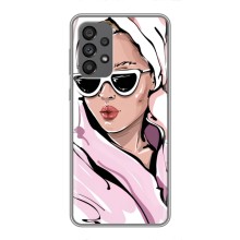 Чехол с картинкой Модные Девчонки Samsung Galaxy A73 (5G) (Девушка в халате)
