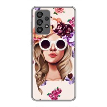 Чехол с картинкой Модные Девчонки Samsung Galaxy A73 (5G) (Девушка в очках)
