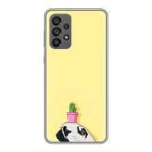 Бампер для Samsung Galaxy A73 (5G) з картинкою "Песики" – Кактус на голові