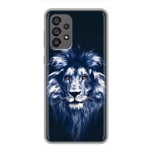 Чехол со Львом для Samsung Galaxy A73 (5G) (VPrint) (Синий Лев)