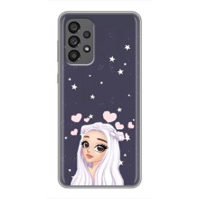 Чехол Стильные девушки на Samsung Galaxy A73 (5G) (Девушка и сердечки)