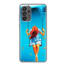 Чехол Стильные девушки на Samsung Galaxy A73 (5G) (Девушка на качели)